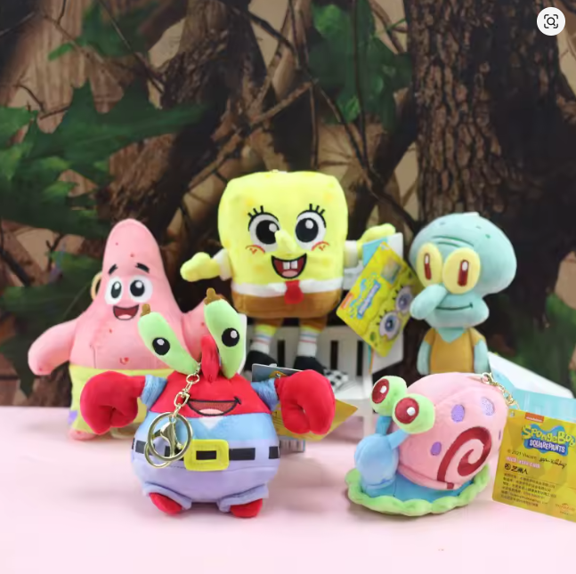 Bob Esponja Llaveros Peluche Adorables