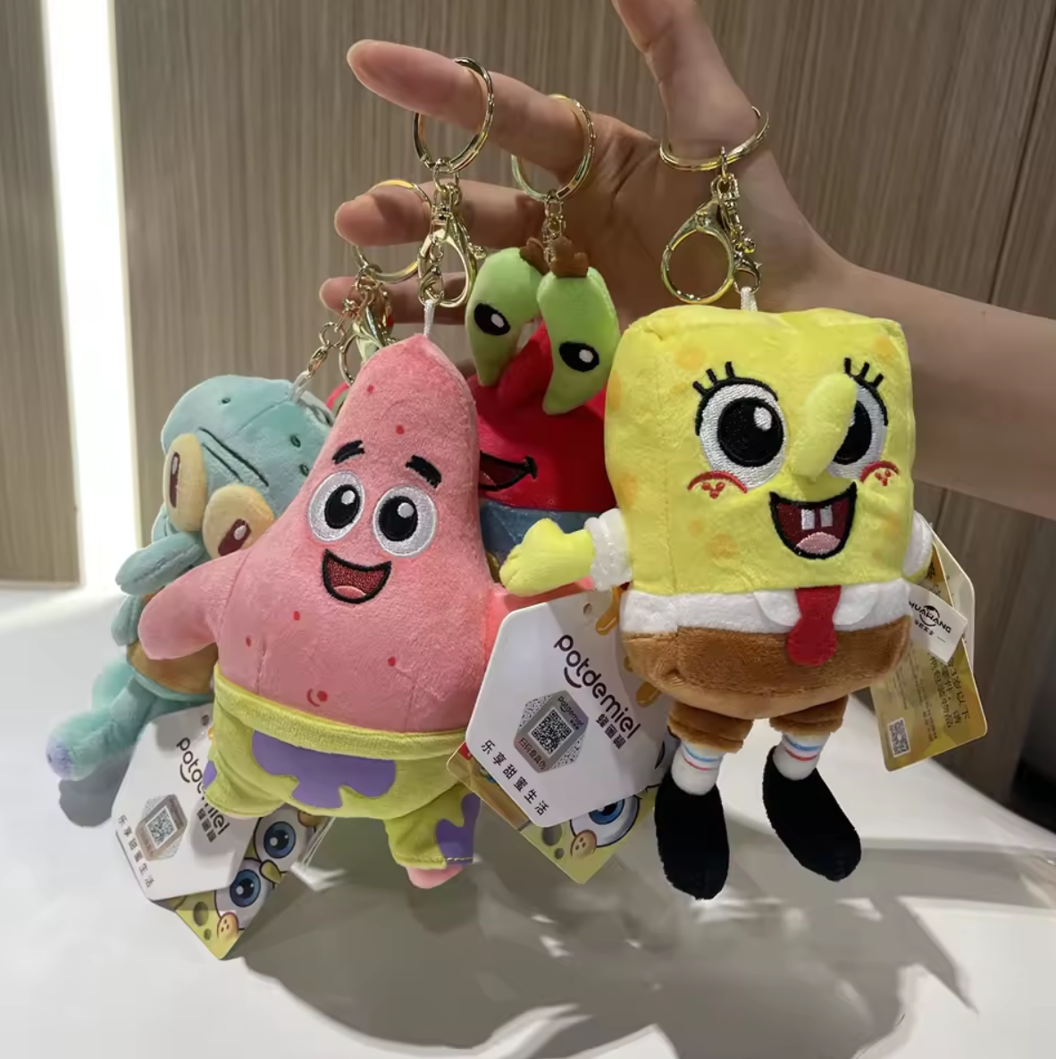 Bob Esponja Llaveros Peluche Adorables
