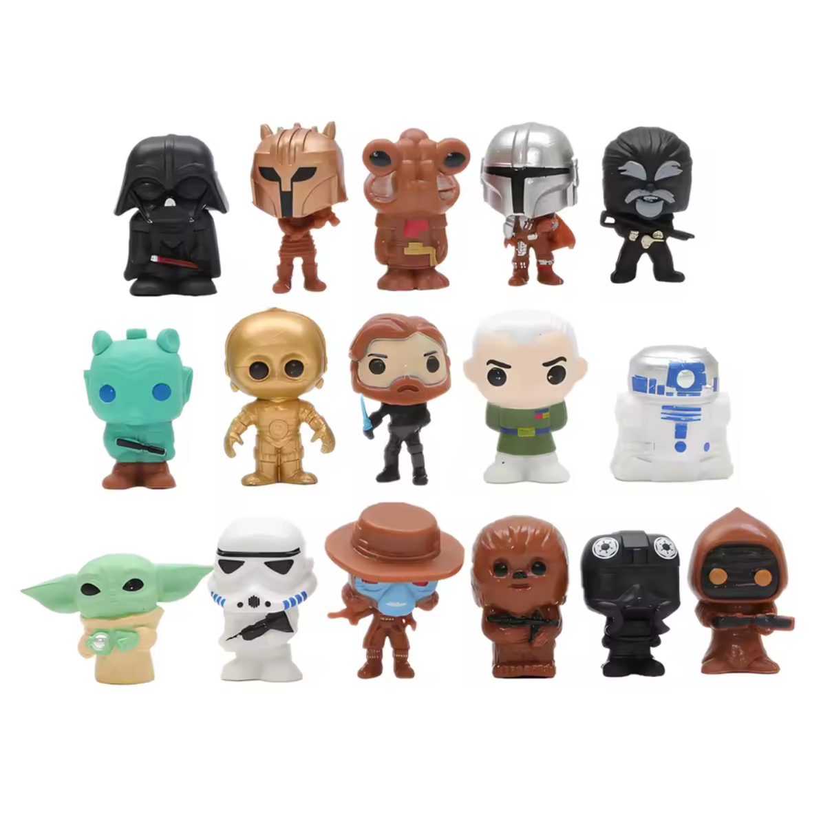 Set de 4 Mini Figuras de Star Wars