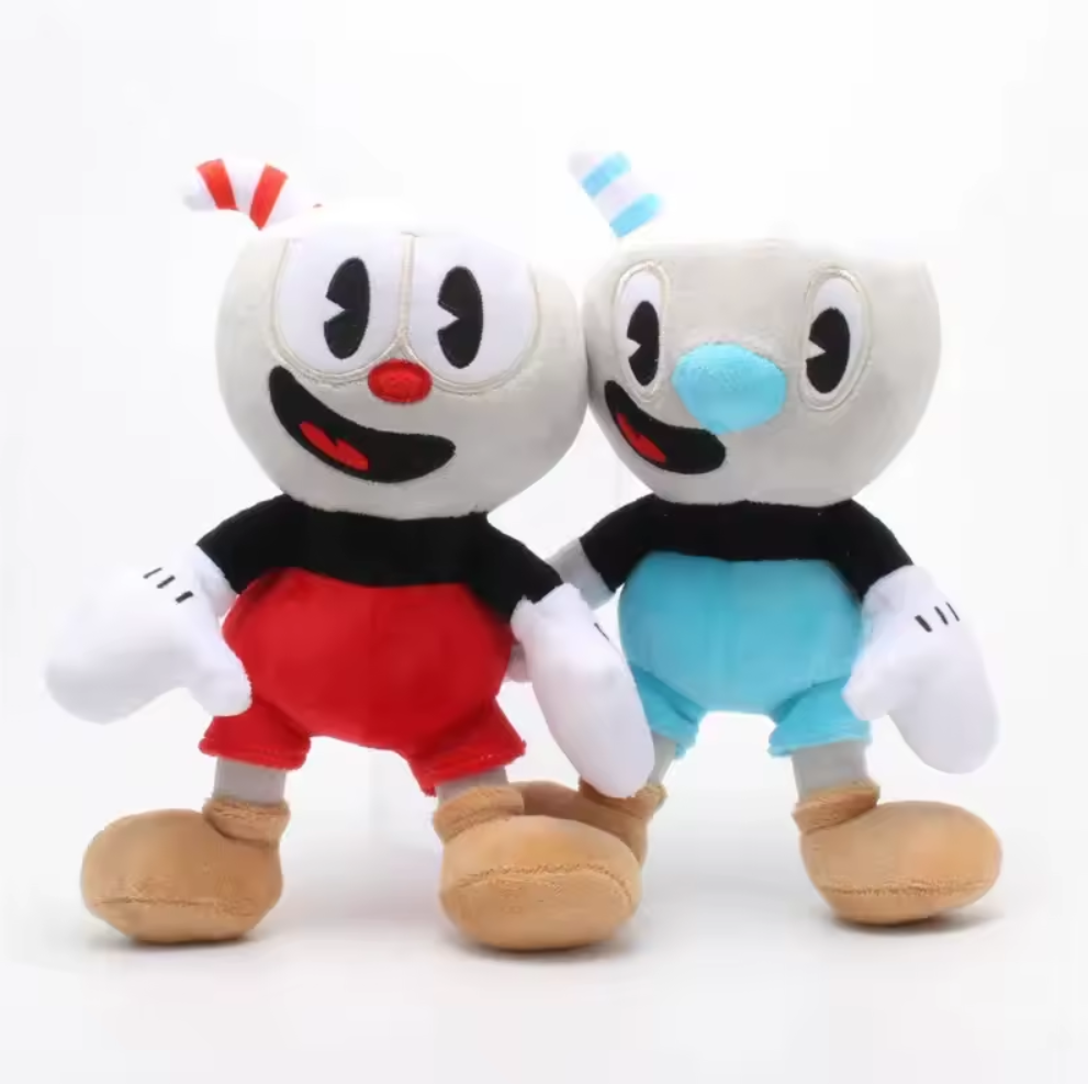 Peluches de Cuphead y Mugman Videojuego Adorables 20cm