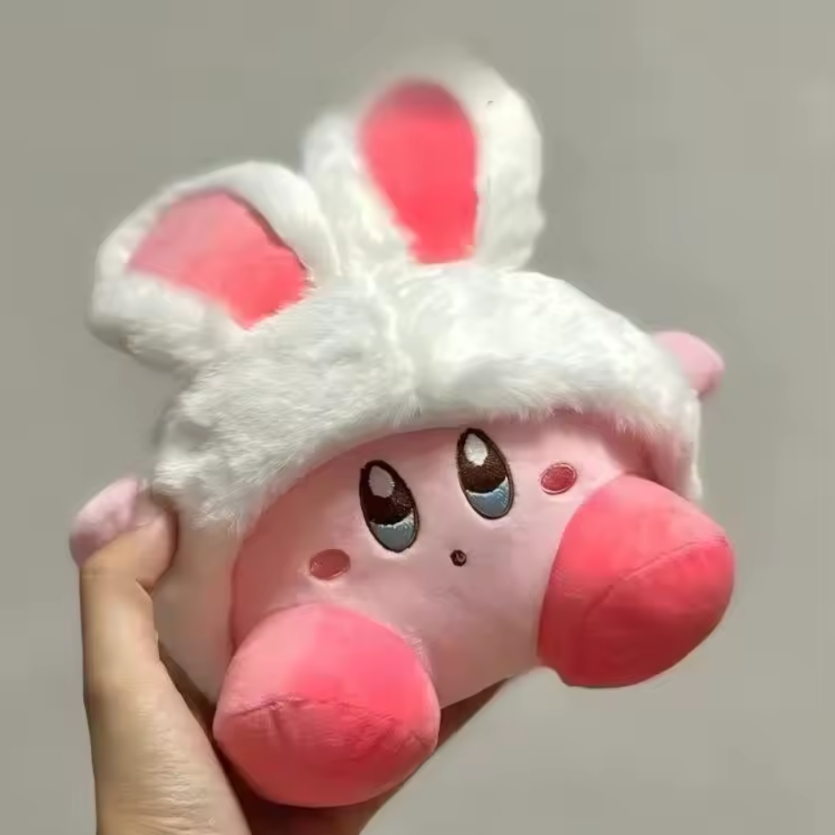 Peluche Nintendo Kirby Orejas de Conejo 20 Cm Felpa Suave