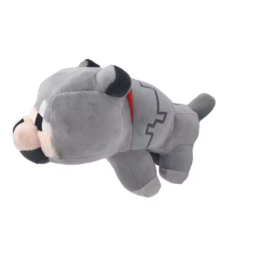 Peluche Lobo de Minecraft Adorable 20cm Largo