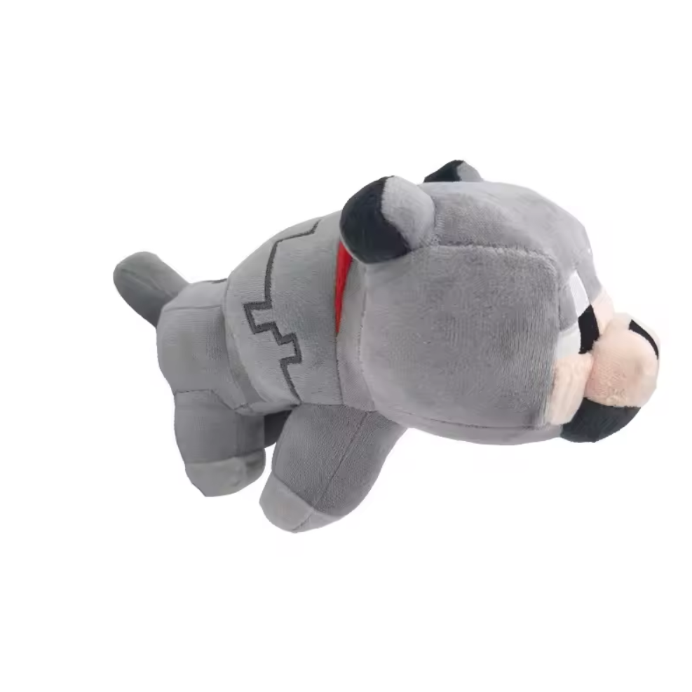 Peluche Lobo de Minecraft Adorable 20cm Largo