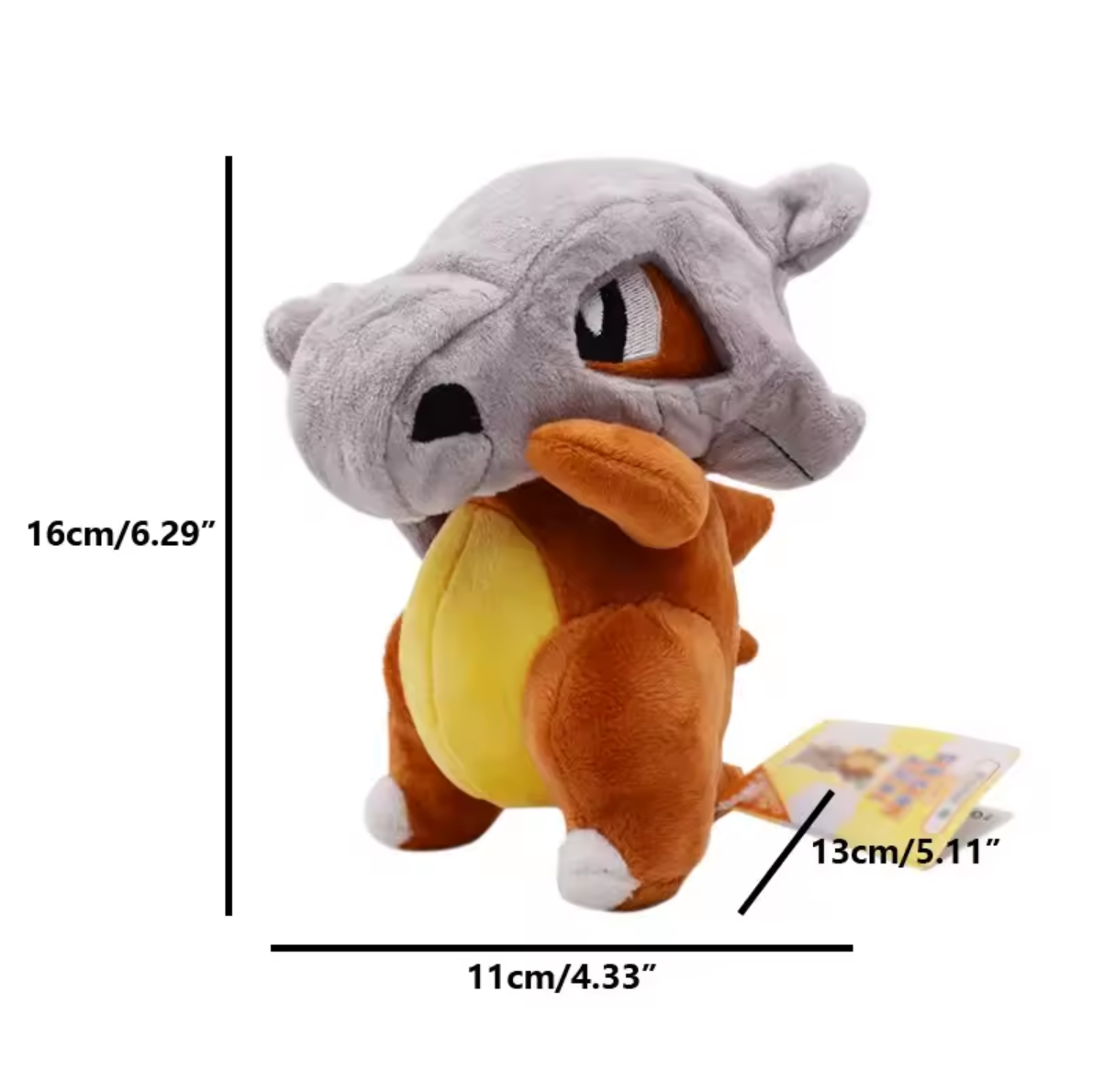 Peluche de Cubone Pokémon Cráneo Removible 16cm