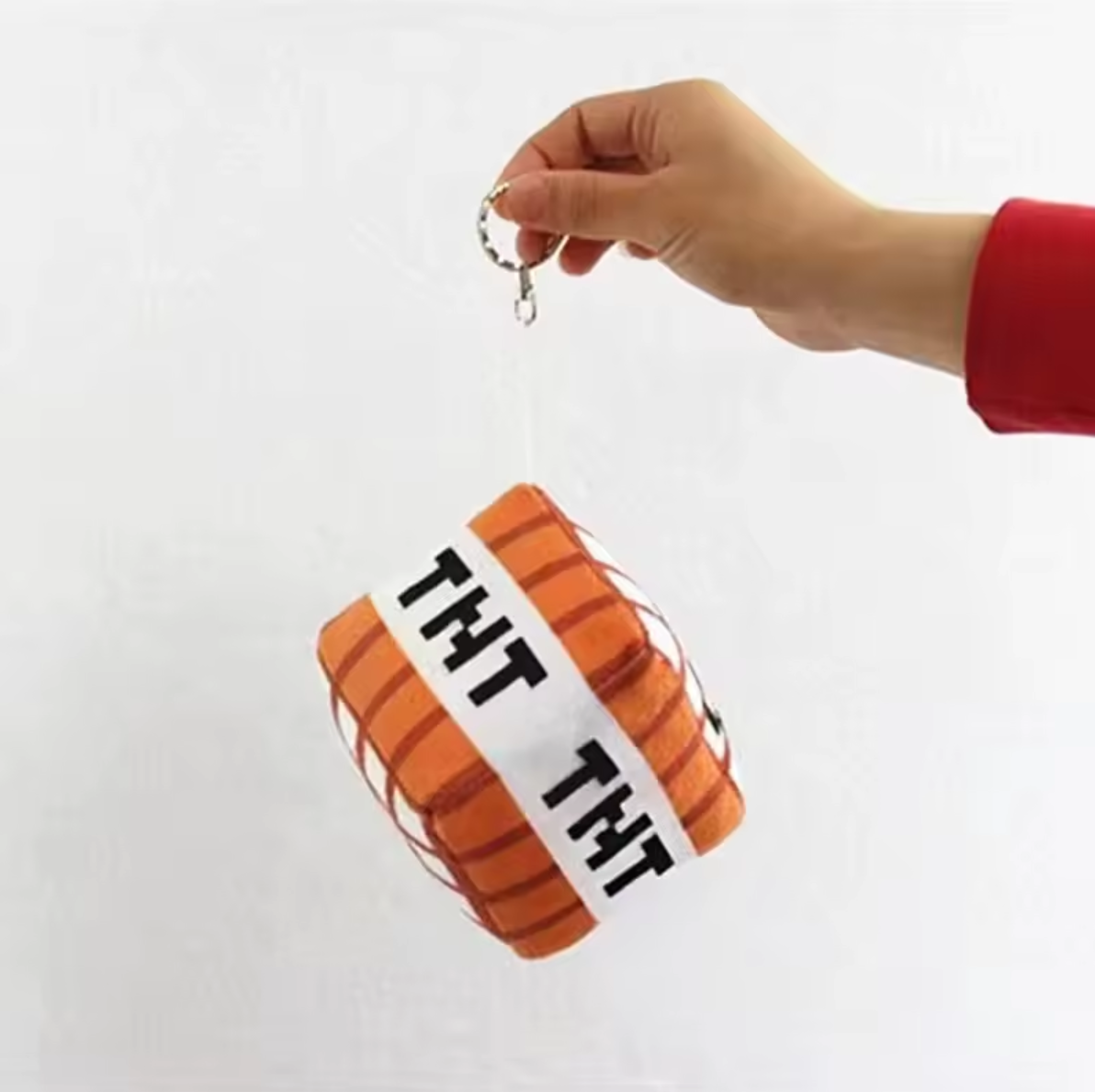 Llavero Peluche Cubo de TNT Dinamita Minecraft 10cm